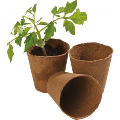 Round Fibre Pots - 8cm