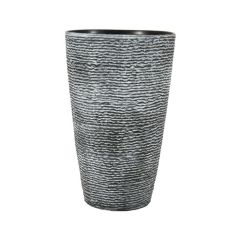 Decorative Tall Planter - Grey - 30L