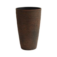 Decorative Tall Planter - Brown - 30L
