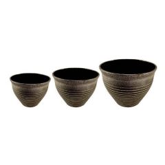 Decorative Bell Planter - Silver