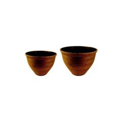 Decorative Bell Planter - Gold