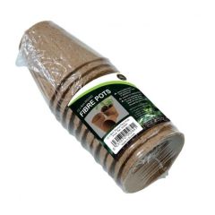 Round Fibre Pots - 8cm (12)