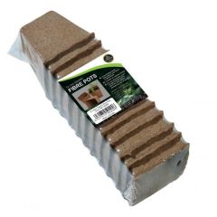Square Fibre Pots - 8cm (12)