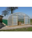 Polytunnel with Base Plates for Concrete