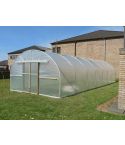 Polytunnel with Foundation Tubes for Soil - 10ft x 10ft