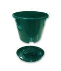 Bronte Maxipot Plant Pot & Saucer - Green - 15L