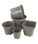 Aeroplas Taupe Recyclable Container Pots With Label Slots - 2ltr (5)